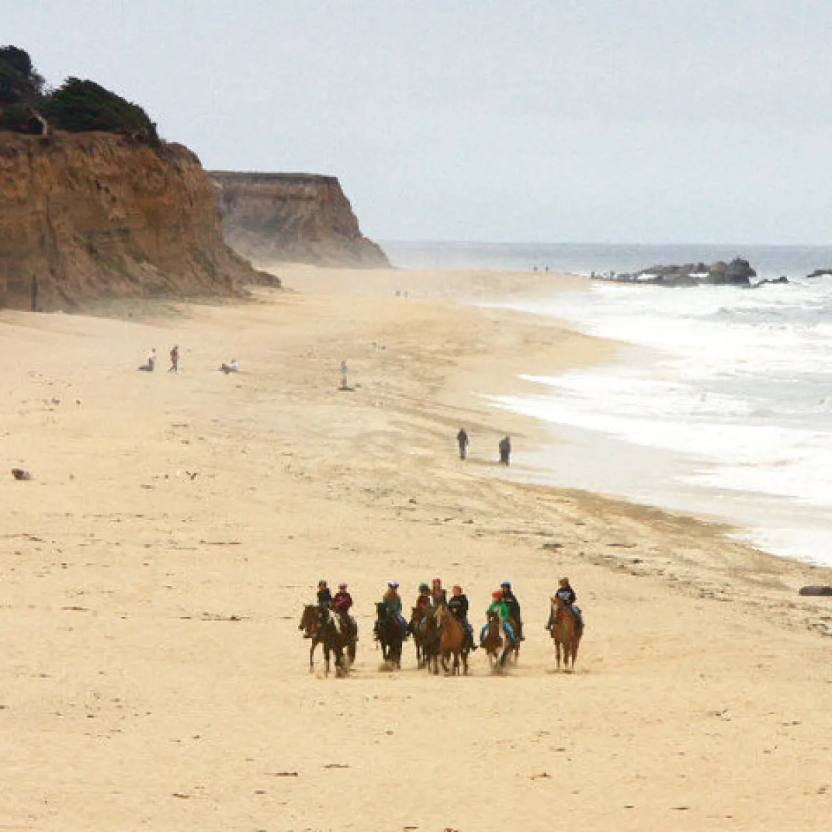 Riding on Poplar Beach